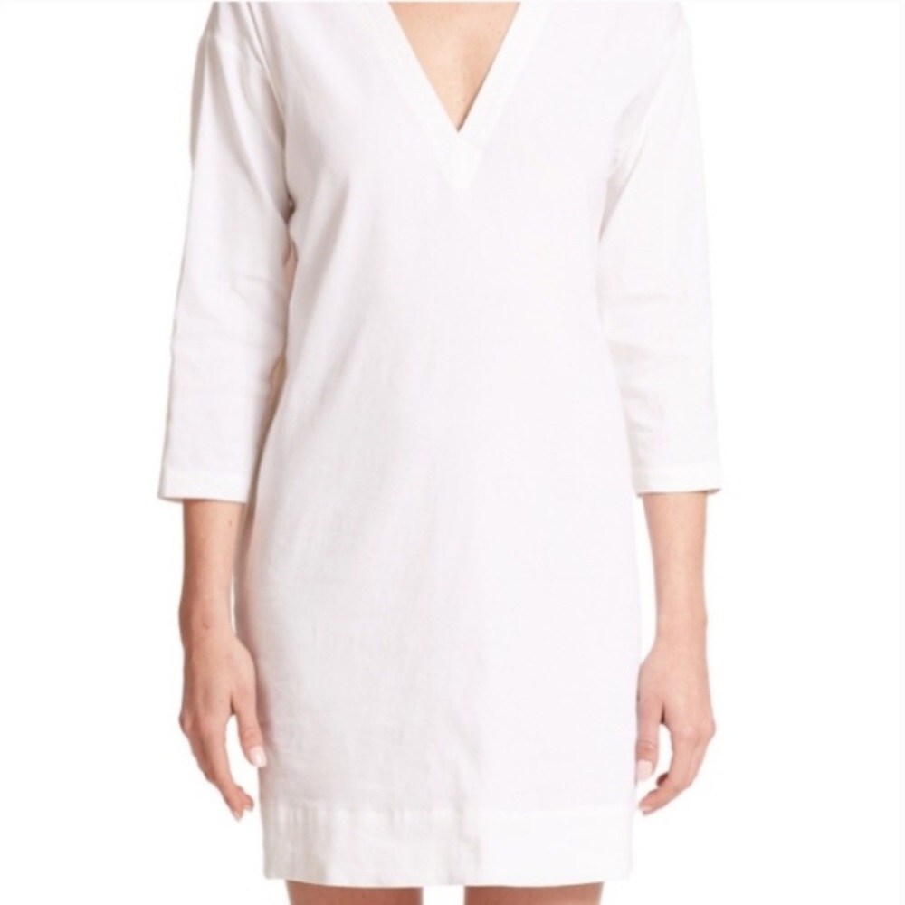 Theory Resort V Neck Linen Dress NWT
